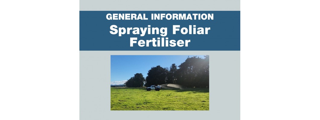 A Day out Spraying Foliar Fertiliser