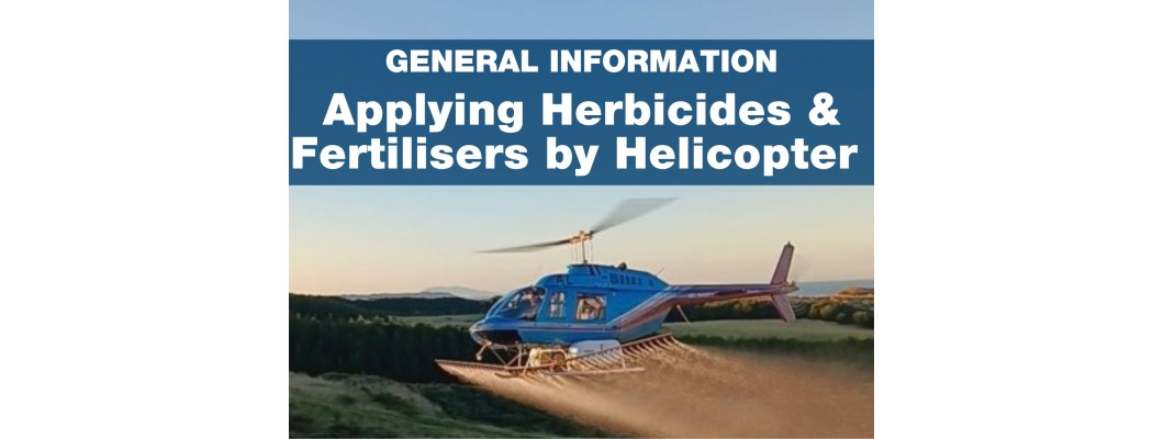Herbicide and Fertiliser application by Helicopter