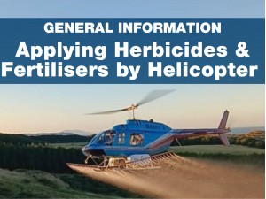 Herbicide and Fertiliser application by Helicopter