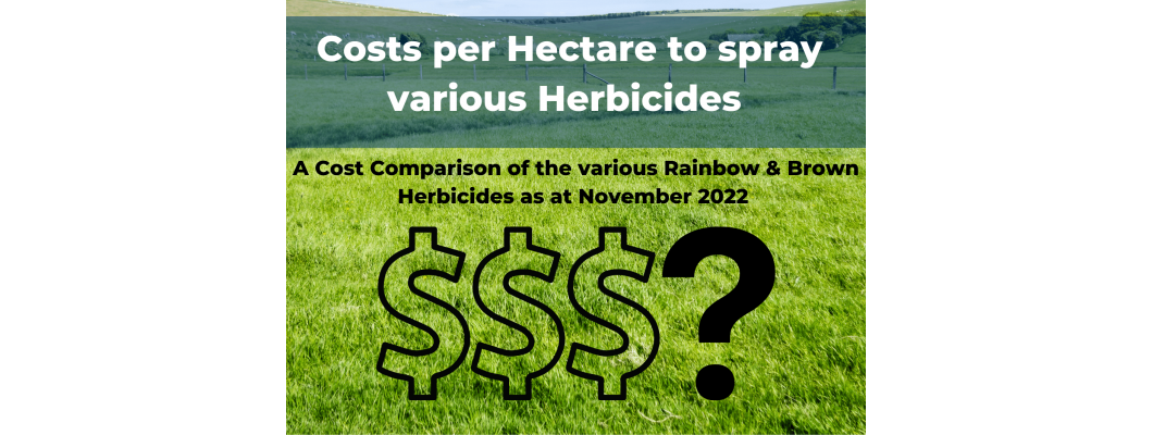 Rainbow & Brown Herbicide Spray Costs per Hectare