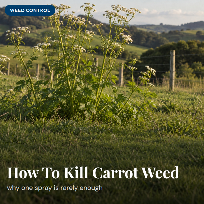 How to Kill Carrot Weed (Parsley Dropwort) in NZ Pasture