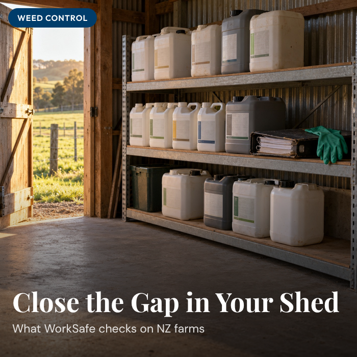 Farm Chemical Compliance NZ: What WorkSafe Is Finding in Farm Sheds