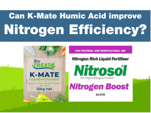 Can K-Mate Humic Acid (Potassium Humate) improve Nitrogen efficiency?