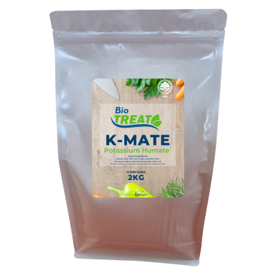 BIOTREAT K-MATE - POTASSIUM HUMATE (HUMIC ACID), FULVIC ACID, POTASSIUM - SOIL CONDITIONER