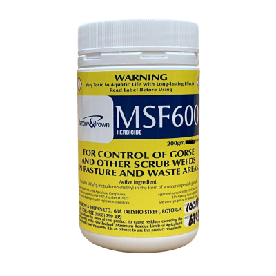 MSF 600 - Low Cost Gorse and Scrub Control Herbicide