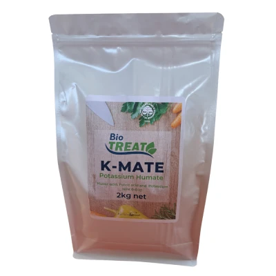 BIOTREAT K-MATE - POTASSIUM HUMATE (HUMIC ACID), FULVIC ACID, POTASSIUM - SOIL CONDITIONER