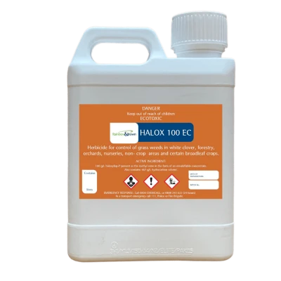 HALOX 100 EC - haloxyfop herbicide to kill grass in nurseries, orchards, forestry, waste land and certain broadleaf crops