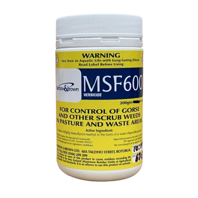 MSF600 - Low Cost Gorse and Scrub Control Herbicide